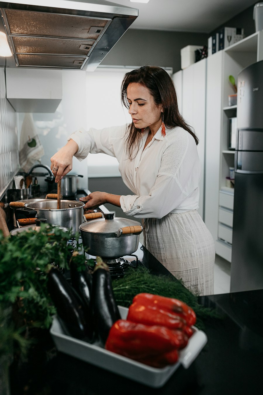 Cooking with fresh greens